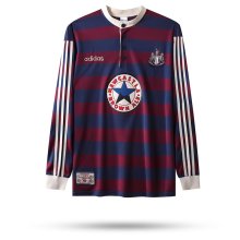 Retro Newcastle Away  Fans Long sleeve 1:1 Quality Soccer Jersey  1995-1997