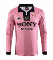 Retro Juventus Away  Long Sleeve 1:1 Quality Soccer Jersey    1997-1998
