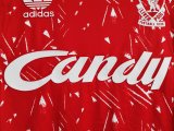 Retro  Liverpool Home  1:1 Quality Soccer Jersey  1989-1991