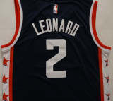 NBA New season Express (new fabric print) Leonard city version 2 dark blue, black, white