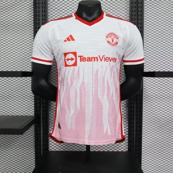 Manchester United Home Player 1:1 Quality Soccer Jersey    23-24