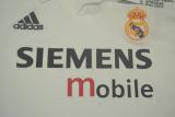 Retro Real Madrid Home Long Sleeve 1:1 Quality Soccer Jersey  2002-2003