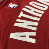NBA Trail Blazers ANTHONY #00 Jordan Red Top Quality Hot Pressing