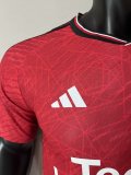 Manchester United Home Player 1:1 Quality Soccer Jersey    23-24