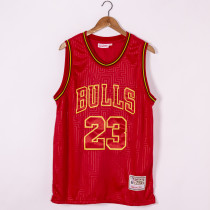 NBA Bulls 23 red new year of the rat Jersey