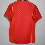 Retro 2004 Portugal Home 1:1 Quality Soccer Jersey 2004 (带胸前小字)