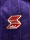Retro Fiorentina home Fans 1:1 Quality Soccer Jersey  1989-1990