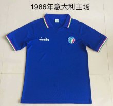 Retro  Italy Home 1:1 Quality Soccer Jersey  1986