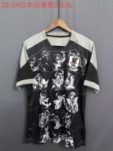 Japan anime Black  Fans 1:1 Quality Soccer Jersey  23-24