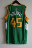 NBA Jazz (21 new season) # 45 Mitchell achievement green
