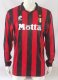 Retro AC Milan Home Long Sleeve 1:1 Quality Soccer Jersey  1993-1994