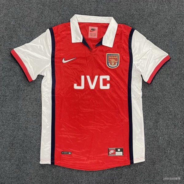 Retro  Arsenal Home 1:1 Quality Soccer Jersey  1998-1999