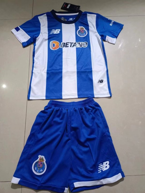 Porto Home  Kids 1:1 Quality Soccer Jersey   23-24