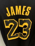 NBA Laker black James Champion T-shirt No.23 1:1