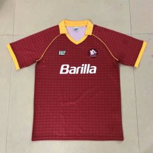 Retro Roma Home  1:1 Quality Soccer Jersey  1990-1991