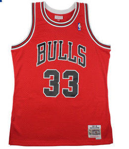 NBA Mitchell & Ness bull 33 red