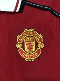 Retro Manchester United Home Long sleeve 1:1 Quality Soccer Jersey  1998-1999