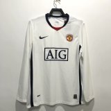 Retro Manchester United   Long Sleeve 1:1 Quality Soccer Jersey  2008-2009