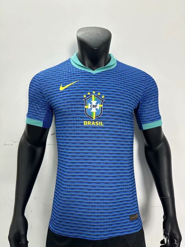 Brazil  Away  Player 1:1 Quality Soccer Jersey  24-25
