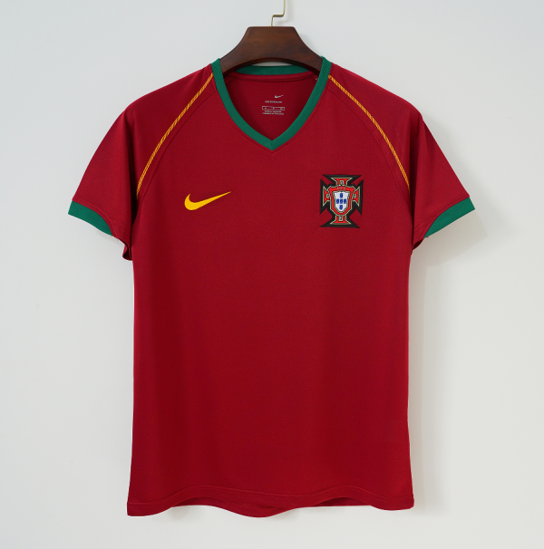 Retro Portugal Home  Fans 1:1 Quality Soccer Jersey   2006