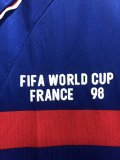 Retro France Home 1:1 Quality Soccer Jersey  1998