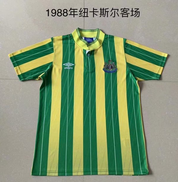Retro Newcastle Away Fans  1:1 Quality Soccer Jersey  1988