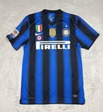 Retro Inter Milan Home Long sleeve 1:1 Quality Soccer Jersey   2010-2011