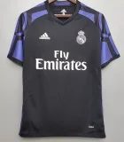 Retro Real Madrid Away Black  1:1 Quality Soccer Jersey    2016-2017