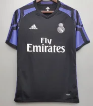 Retro Real Madrid Away Black  1:1 Quality Soccer Jersey    2016-2017