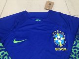 Brazil Away  Long Sleeve  Fans  1:1 Quality Soccer Jersey   22-23