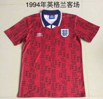 Retro England Away 1:1 Quality Soccer Jersey   1994