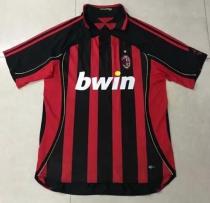 Retro AC Home  1:1 Quality Soccer Jersey  2006-2007