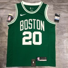 NBA  Celtics Retro Green 20 Ray Allen  with chip  1:1