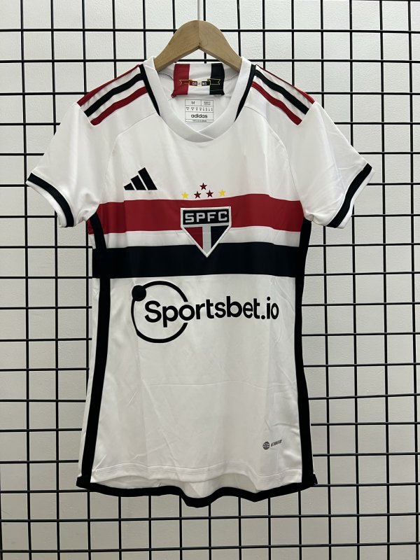 Sao Paulo Home Women 1:1 Quality Soccer Jersey  23-24
