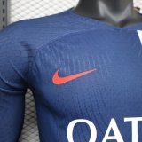 PSG Paris Home Long Sleeve  Player 1:1 Quality Soccer Jersey    23-24
