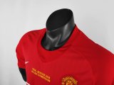 Retro Manchester United Home With Embroidery Champion 1:1 Quality Soccer Jersey   2007-2008