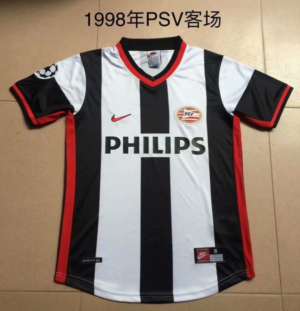 Retro PSV Eindhoven Away Fans 1:1 Quality Soccer Jersey  1998