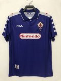Retro Fiorentina Home Fans 1:1 Quality Soccer Jersey  1998-1999