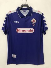 Retro Fiorentina Home Fans 1:1 Quality Soccer Jersey  1998-1999