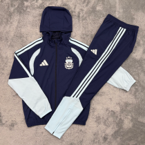 Argentina Windbreaker Sets With pants  Blue 1:1 Quality Soccer Jersey  26-27 (2026)