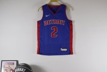 Detroit Pistons Kids  Blue  #2 CUNNINGHAM NBA Jerseys