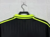 Adidas Clover T-shirt  Black Fans 1:1 Quality Soccer Jersey  25-26