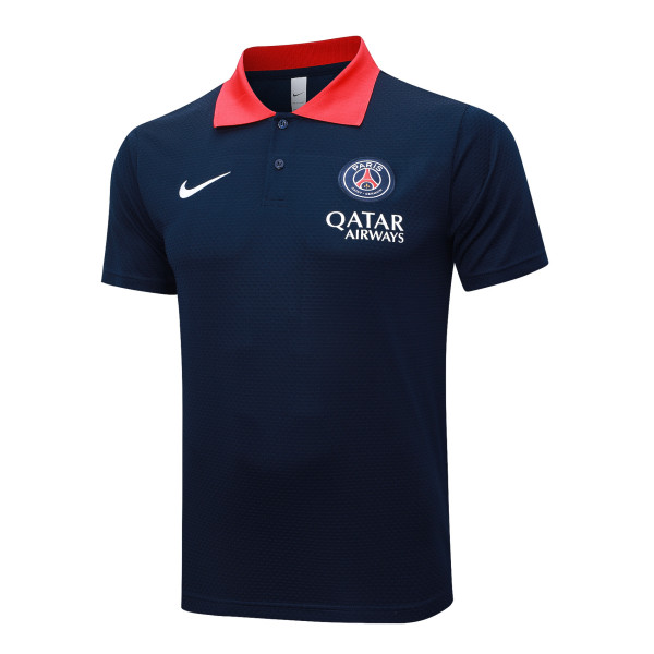 PSG Paris Polo Fans cyan 1:1 Quality Soccer Jersey  25-26