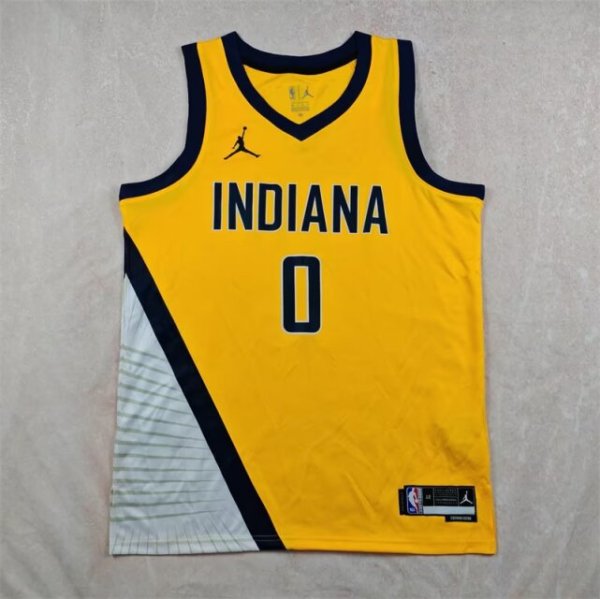 Indiana Pacers Yollow #0 HALIBURTON 1:1 Quality NBA Jerseys
