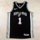 San Antonio Spurs Kids  Black #1 WEMBANYAMA NBA Jerseys