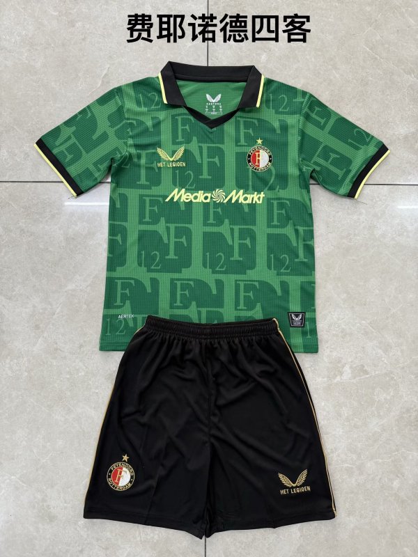 Feyenoord Third Away Fans  (Kids and Man)  1:1 Quality Soccer Jersey  25-26