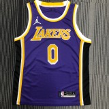 Retro Los Angeles Lakers Purple #0 WESTBROOK  1:1 Quality NBA Season Jerseys 2021