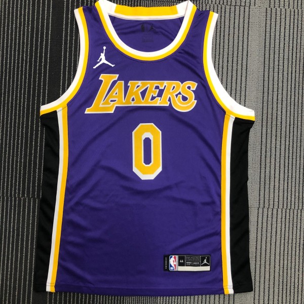 Retro Los Angeles Lakers Purple #0 WESTBROOK  1:1 Quality NBA Season Jerseys 2021