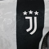 Juventus  home Long sleeves Player 1:1 Quality Soccer Jersey   24-25