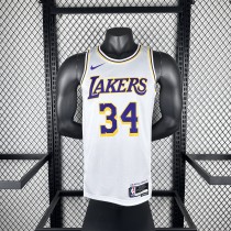 Los Angeles Lakers White #34 O'NEAL  1:1 Quality NBA Season Jerseys